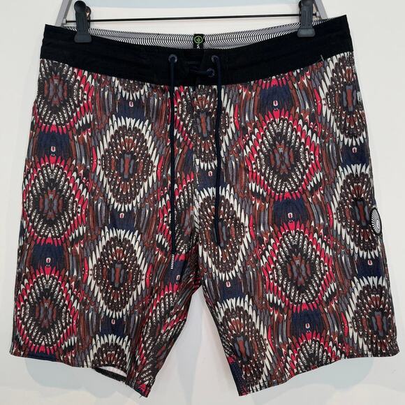 Volcom Natural Visions Stoney 'China Blue' Men's Board Shorts, Size 32 - Picture 1 of 6